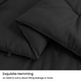 thumbnail image 6 of MERITLIFE Black Comforter Queen Size Set, Lightweight Plain Bedding Comforters Sets, All Season Fluffy Bed Set (90x90In Comforter & 2 Pillowcases), 6 of 8
