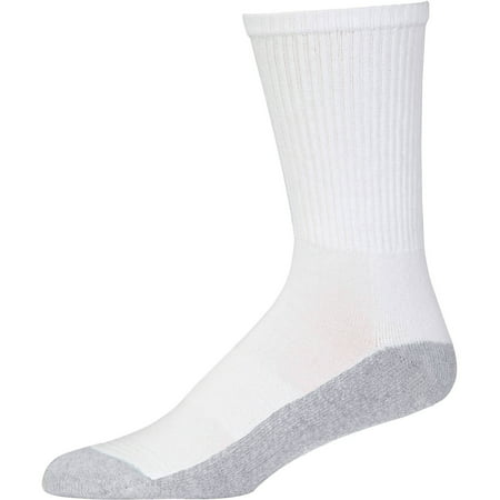 Men's Active Stretch White Crew Socks, 10-Pack - Walmart.com