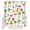 White, variant on Blue Flamingos Bathroom Shower Curtains with 12 Hooks Polyester Waterproof Shower Curtain for Stalls and Bathtubs Tropical Summer Botanical Fruits Decorative Bathroom Privacy Curtain 66x72 Inches