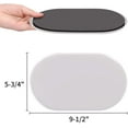 thumbnail image 5 of Ezprotekt 9 1/2" x 5 3/4" Oval Plastic  Furniture Sliders for Carpet, Reusable Large Furniture Movers Slider Beige,8 Pack, 5 of 8