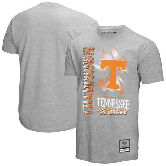Men's Mitchell & Ness Gray Tennessee Volunteers Retro Brush Mineral Wash T-Shirt