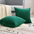 thumbnail image 3 of Funda de almohada de 2 piezas, funda de almohada decorativa verde oscuro, Soli, 3 of 5