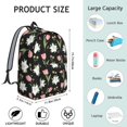 thumbnail image 5 of Pioneer Flower Floral Print Pattern Backpack for School, Cute School Bag with Adjustable Shoulder Straps and Padded Back, 15.7"x11.8"x5.5", 5 of 5