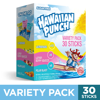 Hawaiian Punch Powder Drink Mix Variety, Lemonade, Lemon Berry Squeeze, Polar Blast, Sugar-Free, 30 Count