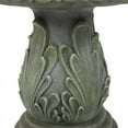 thumbnail image 4 of LuxenHome Weathered Gray Cement Outdoor Accent Side Table, 4 of 6