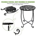 thumbnail image 2 of Mesa auxiliar redonda de metal Fashion&cool 28 x 38 cm para interior y exterior, 2 of 7