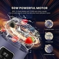 thumbnail image 6 of Portable Personal Electric Blender，500ML Portable Shakes and Smoothies Blender，12 Blades USB Rechargeable Small Blenders、Mixing、Compact、Convenient and Versatile (Purple), 6 of 9
