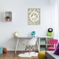 thumbnail image 3 of Stupell Industries Retro Peace Symbol Abstract Painting Gray Framed Art Print Wall Art, 24 x 30, 3 of 9