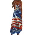 thumbnail image 1 of Vestidos de Verano con Cuello en V para las Mujeres 2025 Imprimir Vestido de Cuello Redondo sin Mangas Vestidos Largos Casuales, Ligeros Y de Moda, 1 of 8