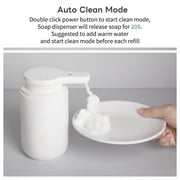 Automatic Foaming Soap Dispenser, Rechargeable Touchless Foam Hand Soap Dispenser for Bathroom, Soap Pump for Kitchen, Water-Resistant, Xmas Gift 10oz