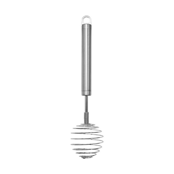 Tainini Spring Whisk, Stainless Steel Manual Eggbeater Hand Egg Mixer Whisk Blender Stirring Beater Cream Frother Flour Stirrer for Kitchen