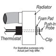 thumbnail image 2 of Derale 16738 Controlador De Ventilador Eléctrico De Una Sola Etapa Farenheit De 180 Grados, Negro, 2 of 2