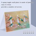 thumbnail image 4 of Spring Theme Birds on Branch with Flowers Light Switch Cover Electrical Outlet Cover Replaceable Wall Plates 3-Gang, 4 of 8