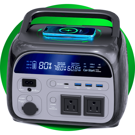 400W/500W/600W Portable Power Station - 231Wh/300Wh Mobile Power Supply for RVs, Perfect for Off-Grid Living and Remote Work