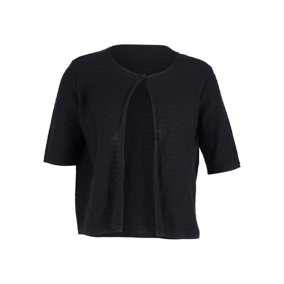 Pre-Owned Armani Cropped Cardigan in Black Cotton