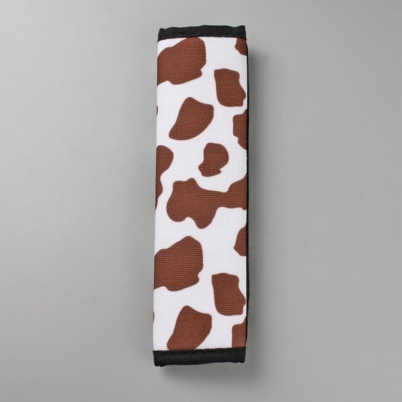 2 Packs Cow Pattern Nylon Car Safety Belt Cover Seat Belt Shoulder Pad Cushions Universal Fit All Cars Easy Install for Seat Belt Backpack Shoulder Bag Adults Cold Separate 9.06x2.56 Inch DIY