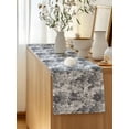 thumbnail image 5 of Table Runner 60 Inches Long for Kitchen Dining, Spring Floral Dresser Scarf Farmhouse, Dining Table Decorations for Wedding/Parties, Retro Country Flowers Leaves Botanical Gray 13 x 60 In, 5 of 8