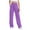 B1-Purple, variant on NIEWTR Girls Sporty Plain Sweatpants Cotton Comfortable Wide Leg Casual Trousers Elastic High Waist Outdoor Trousers For Teenagers(B2-Pink,10-12 Years)
