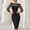 Black, variant on Ayolanni 3/4 Sleeve Fall Dresses for Women Mesh Solid Crew Neck Bodycon Maxi Cocktail Dress Wedding Guest Elegant Party Sundress Black L