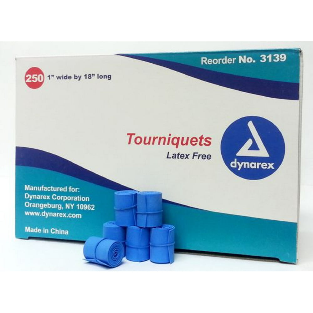 Dynarex 3139, Tourniquets Latex Free, Box/250