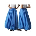 thumbnail image 1 of SUNSIOM Womens Long Skirts Cute Puffy Floral Bud Bubble Elastic Waist Solid Color A-Line Skirts, 1 of 6