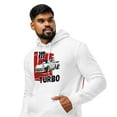 thumbnail image 3 of Porsche 911 Turbo, a classic with performance car enthusiasts. Unisex essential organic hoodie (White, S), 3 of 4