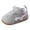S-Grey, variant on Unisex Sneakers For Newborn Boys Girls 0-6 Months Hook And Loop Crawling And Walking Shoes Solid Color Indoor Trainers Lovely Shoes Black