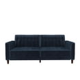 thumbnail image 5 of DHP Pin Tufted Transitional Futon, Blue Velvet, 5 of 10