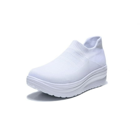 

Winter Savings Clearance! SuoKom Sneakers for Women Casual Breathable Mesh Hollow Out Shoes Walking Running Shoes Slip On Sneakers Women s Fashion Sneakers