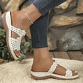 thumbnail image 4 of Black Ladies Roman Style Hollow Open Toe High Heels With 3.7 Inch Heel For Casual Summer Wear And Leisure, 4 of 8