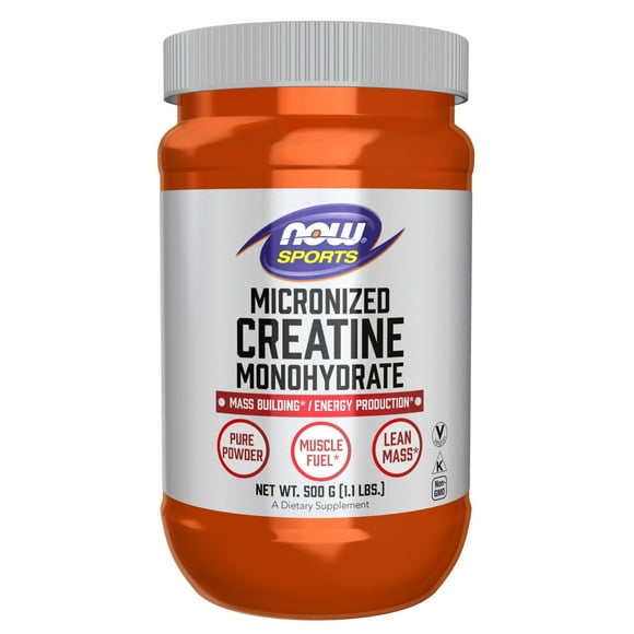 Polvo de creatina micronizada Supplement NOW 500 g