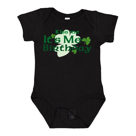 

Inktastic Kiss Me Irish Birthday Gift Baby Boy or Baby Girl Bodysuit
