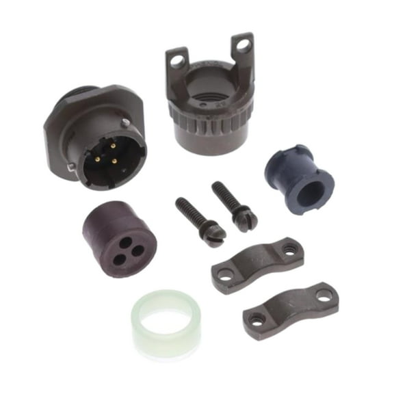 PT01E-12-3P(SR) Circular MIL Spec Connector 3P Sz 12 Cbl Mnt Pin Recept Strain Relief