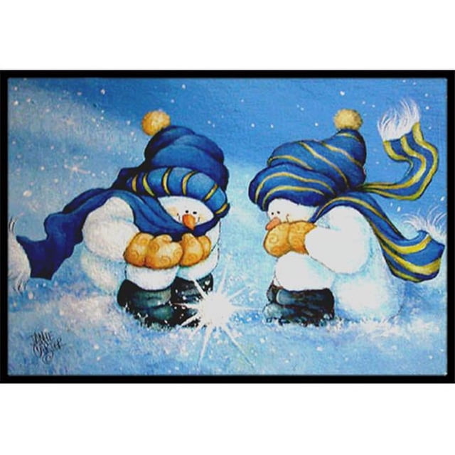 Carolines Treasures PJC1089JMAT Tapis Intérieur & Extérieur We Believe In Magic Snowman, 24 x 36 Po.