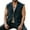 Navy, variant on APEXFWDT Linen Safari Vest for Men - Notched Lapel Utility Vest with 4-Pocket Sleeveless Casual Lightweight Jacket