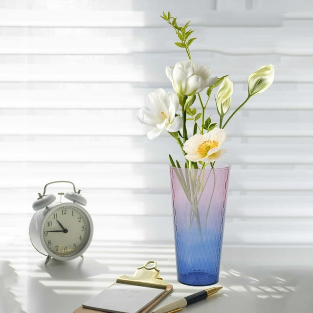 Two Color Vase High Transparency Multi Color Flower Bucket Flower Cultivation Vessels Living Room Flower Arrangement Decoration