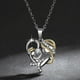 thumbnail image 3 of Collar para madre e hija, plata de ley 925, collares con colgante para mamá, te mantienen en mi corazón, joyas de oro rosa para mujer, regalo del día de la madre, 3 of 4