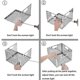 thumbnail image 3 of Stainless steel charcoal trolley, large charcoal trolley, fuel basket, charcoal basket, outdoor camping accessories, 3 of 5