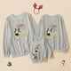 thumbnail image 2 of Atuendo para padres e hijos, camisetas de manga larga con estampado navideño y cuello redondo, pulóver, sudaderas de papá a juego para la familia Fridja nalpqowj745, 2 of 5
