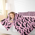 thumbnail image 3 of Homewish Coquette Pink Bat Camo Twin Comforter Sets for Girls, Sugar Halloween Style Bedding Set, Pink Reversible, 2pcs, 1 Comforter and 1 Pillowcase, 3 of 6