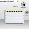 thumbnail image 3 of Outdoor Door Dam Flood Barrier Panel: Heavy-Duty Aluminum Flood Barrier Panel for Home Garage - Reusable Water Prevention for Outdoor Use, 3 of 11