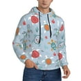 thumbnail image 2 of Uemuo Sea Turtle Pattern Men's Hoodie - Casual Pullover Hoodie with Kangaroo Pocket, Stylish Hooded Sweatshirt for Everyday Wear-Medium, 2 of 7