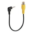 thumbnail image 1 of Cable de 2.5mm a RCA de Uxcell, adaptador de video y audio de conector macho estéreo de 2.5mm a hembra RCA para cámara de respaldo GPS DVR - 8 pulgadas, 1 of 5