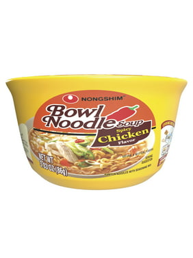 Nongshim Bowl Noodle Spicy Chicken Ramyun Ramen Noodle Soup Bowl, 3.03oz X 1 Count