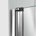 thumbnail image 3 of DreamLine Aqua Fold 32 in. D x 32 in. W x 74 3/4 in. H Frameless Bi-Fold Shower Door in Chrome with White Acrylic Base Kit, 3 of 12