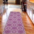 thumbnail image 2 of Celtic Decorative Rug, Retro Tribal Circle Knots Eternity Forms Pattern Boho Ireland Irish Floral Art, Quality Carpet for Bedroom Dorm and Living Room, 6 Sizes, Pale Fuchsia, by Ambesonne, 2 of 2