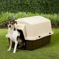 thumbnail image 5 of Aspen Pet Barnhome III, Plastic Outdoor Dog House, Durable, Black & Beige, Extra Small, for Pets up to 15 lbs, 26.50" x 18" x 16.50", 5 of 8