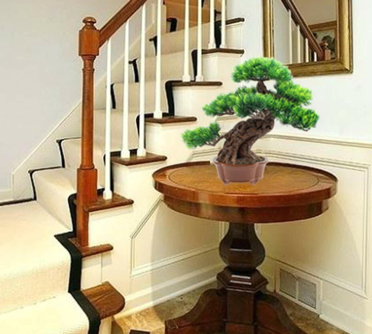 LS02548 Japanese Bonsai Pine Tree Artificial Faux Potted Plants