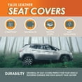 thumbnail image 7 of Universal Fit Car Seat Cover – Full Set of Automotive Car Seat Covers, Premier Leatherette Seat Covers, Water-resistant Seat Protector for Cars, Trucks, SUVs and Vans, 7 of 7