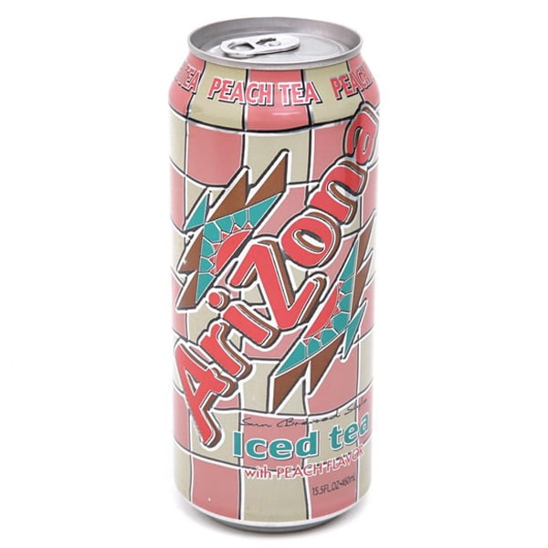 Arizona Peach Tea 15.5 Oz Can Pack of 24